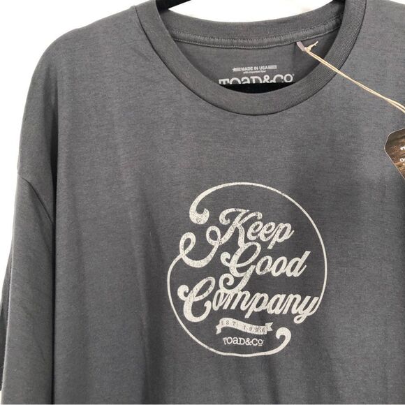 🆕 Toad&Co Mens Gray Keep Good Company Graphic Tee Size XL - Picture 3 of 8
